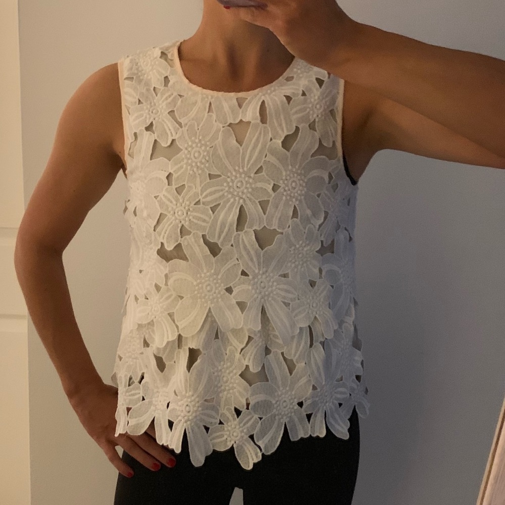 Dolce vita floral cut out top